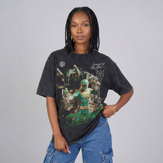 PWR: Zeo Green Ranger Oversized Washed Tee