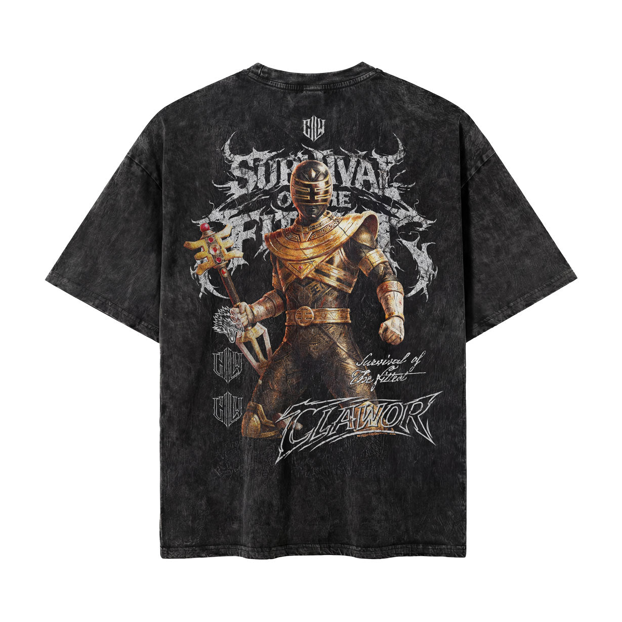 PWR: Gold Zeo Ranger Oversized Washed Tee