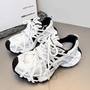 CLAWOR “WOMAN TRACKING” Sneakers Black & White (EU 37–39)