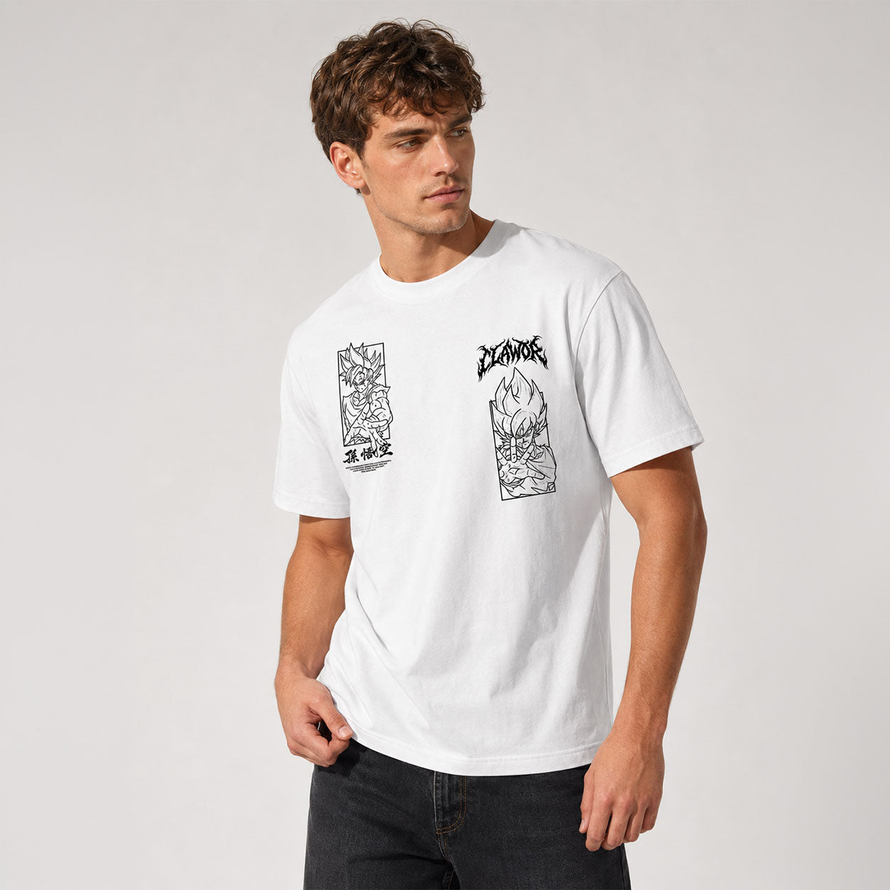 Limited Edition | Dragon Ball: Goku SSJ2 White T-Shirt