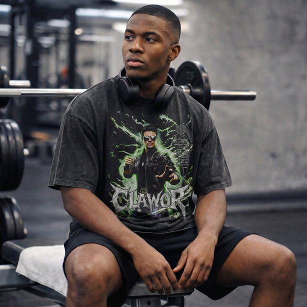 MK: Johnny Cage Oversized Washed Tee