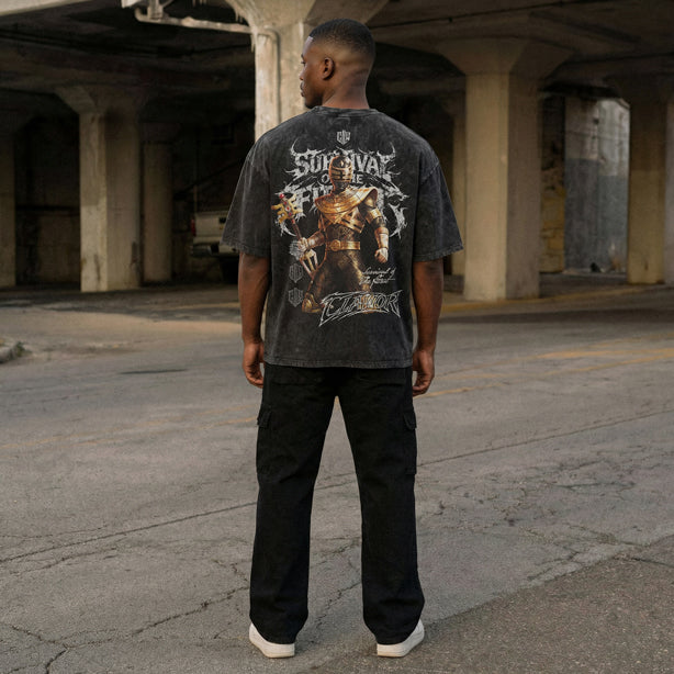 PWR: Gold Zeo Ranger Oversized Washed Tee