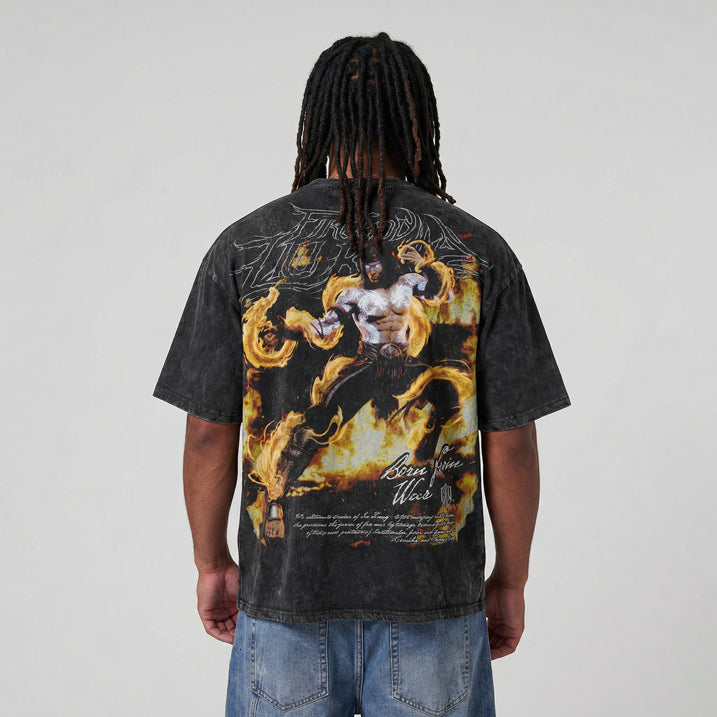 MK: LiuKang Oversized Washed Tee