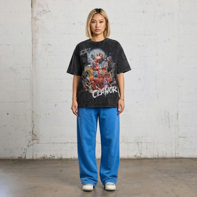 PWR: Mighty Morphin Megazord Oversized Washed Tee