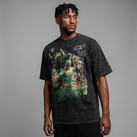 PWR: Zeo Green Ranger Oversized Washed Tee