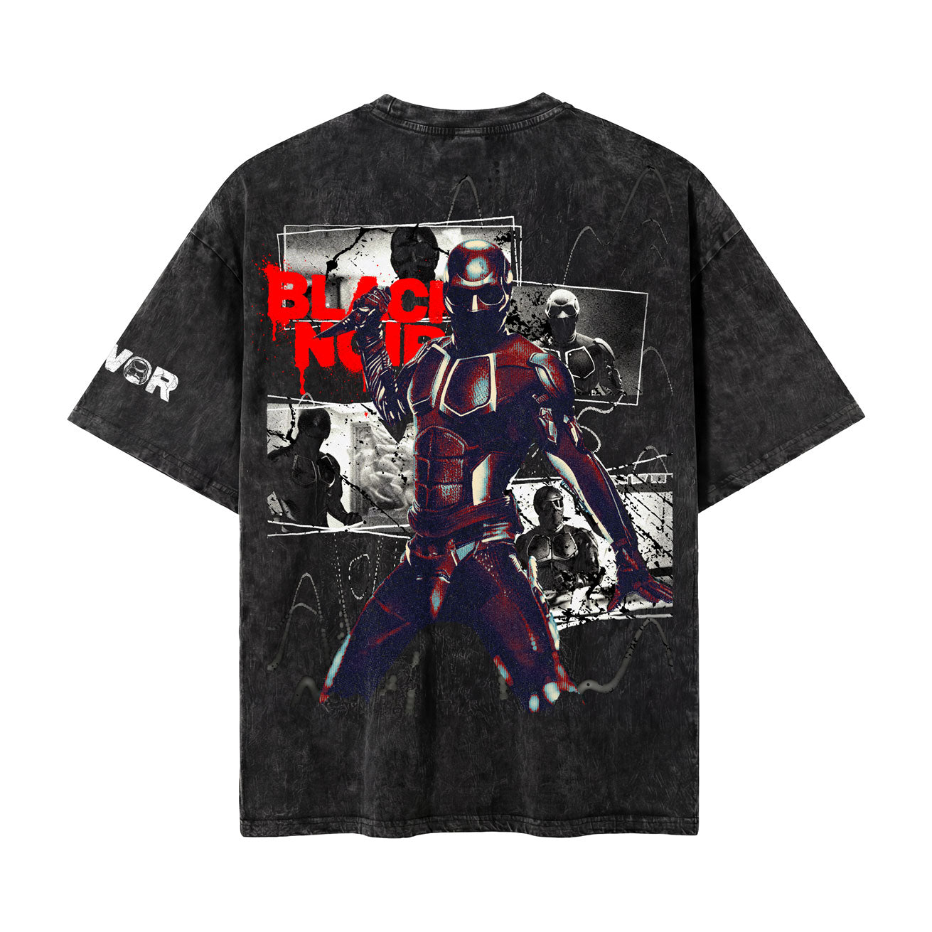 TBoys | Black Noir Oversized Washed Tee