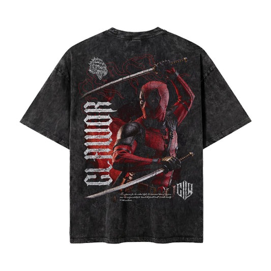 Limited Edition | MRVL: Red Oversized Washed Tee