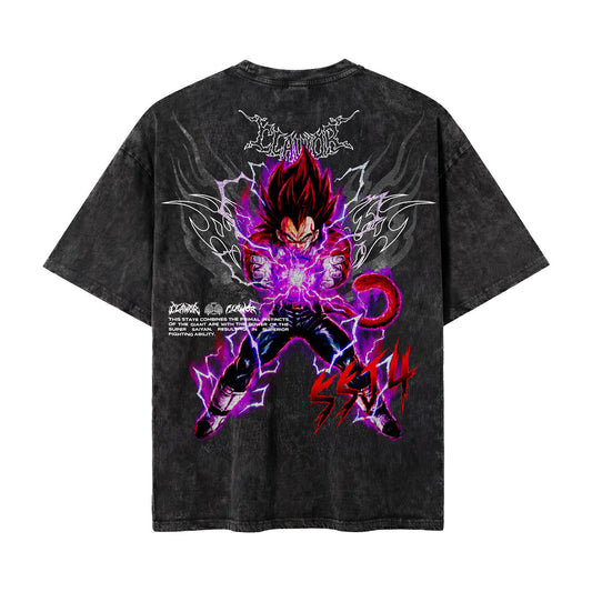 Limited Edition | Dragon Ball: Vegeta Oversized Washed Tee