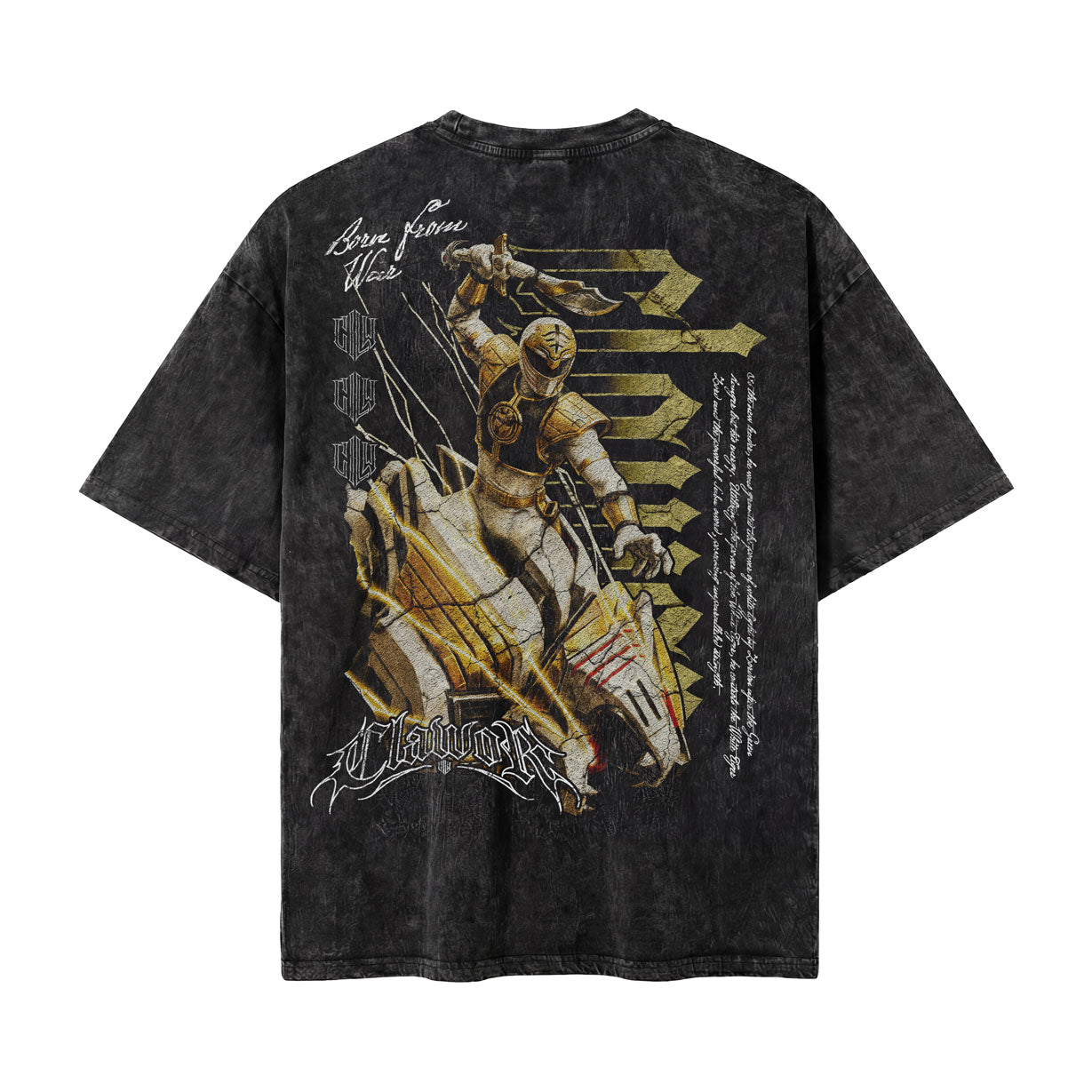 PWR: Mighty Morphin White Ranger S2 Oversized Washed Tee