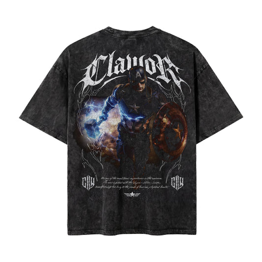 Limited Edition | MRVL: Captain Oversized Washed Tee