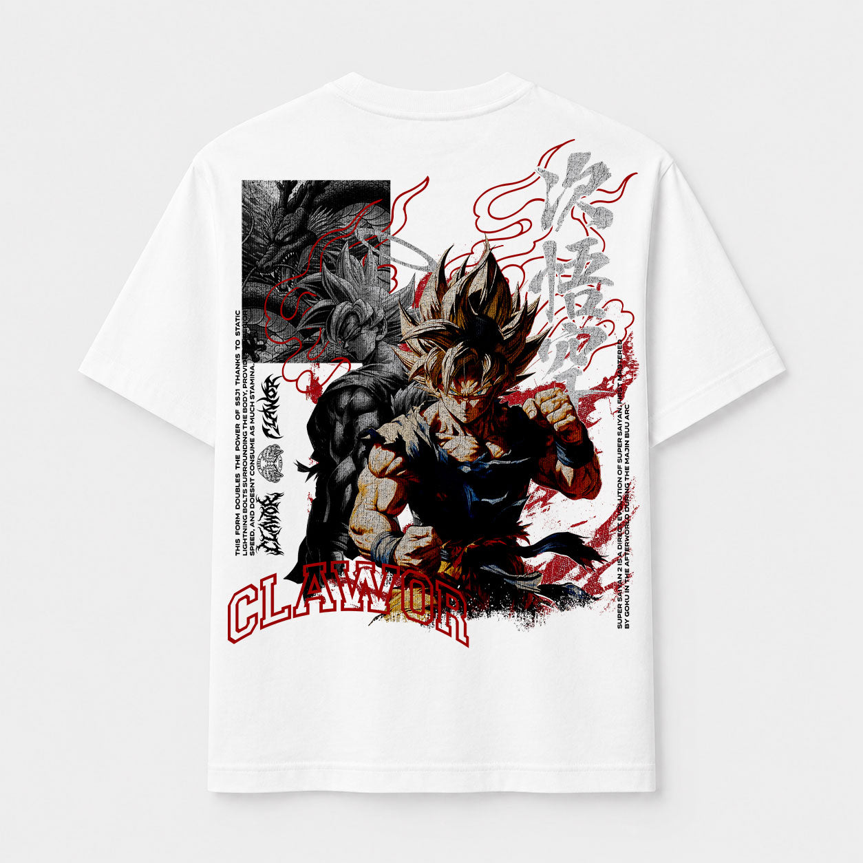 Limited Edition | Dragon Ball: Goku SSJ2 White T-Shirt