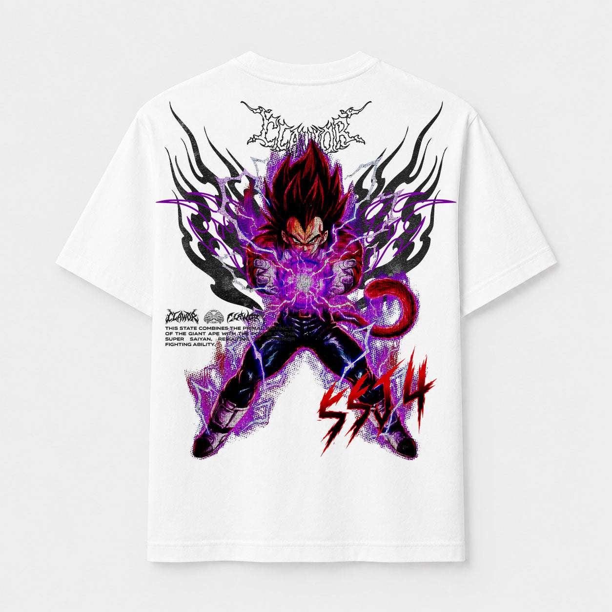 Limited Edition | Dragon Ball: Vegeta SSJ4 White T-Shirt