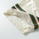 CLAWOR 69 STAR Satin Mesh Varsity Jersey – White/Green (M–2XL)