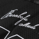 CLAWOR 72 STAR Satin Mesh Varsity Jersey – Black/White (M–2XL)