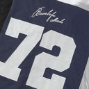 CLAWOR 72 STAR Satin Mesh Varsity Jersey – Silver/Navy (M–2XL)