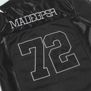 CLAWOR 72 STAR Satin Mesh Varsity Jersey – Black/White (M–2XL)