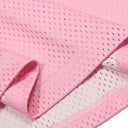 CLAWOR 77 FLAME Oversized Varsity Jersey – Pink/Brown (M–2XL)