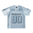 CLAWOR 90 CLUB Satin Mesh Varsity Jersey – Light Blue (M–2XL)