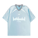 CLAWOR HOTBLOODED Oversized Performance Jersey – Light Blue (M–2XL)