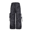 CLAWOR NIGHT OPS Black Camo Cargo Pants – Tactical Wide-Leg (M–2XL)