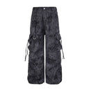 CLAWOR NIGHT OPS Black Camo Cargo Pants – Tactical Wide-Leg (M–2XL)