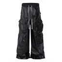 CLAWOR OBSIDIAN VOID Black Techwear Cargo Pants – Futuristic Streetwear Bottoms (M–2XL)