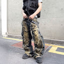 CLAWOR RAVAGER Distressed Multi-Panel Jeans – Apocalyptic Streetwear Pants Denim (M–2XL)