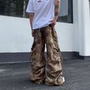 CLAWOR VENOM CAMO Wide-Leg Cargo Pants – Military Streetwear (M–2XL)