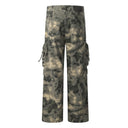 CLAWOR WARZONE Washed Camo Multi-Pocket Cargo – Oversized Streetwear Pants (M–2XL)