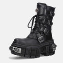 CLAWOR “METAL ROCK” High Leather Combat Boots (EU 35–45)