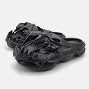 CLAWOR “SKULL SLIDE” 3D Black Bone Sandals (EU 36–45)