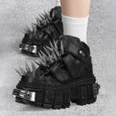 CLAWOR “SPIKE METAL” Gothic Platform Sneakers (EU 35–45)