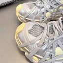 CLAWOR “WOMAN TRACKING” Sneakers Sliver & Yellow (EU 37–39)