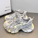 CLAWOR “WOMAN TRACKING” Sneakers Sliver & Yellow (EU 37–39)