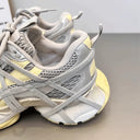 CLAWOR “WOMAN TRACKING” Sneakers Sliver & Yellow (EU 37–39)