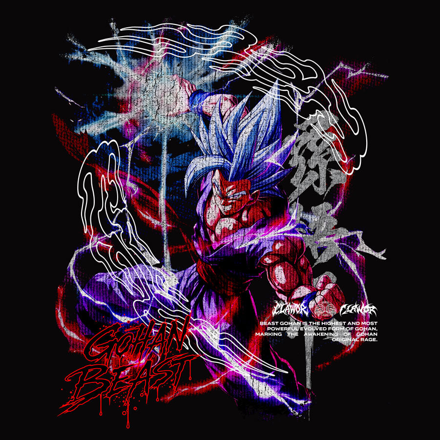 Limited Edition | Dragon Ball: Gohan Oversized Washed Tee