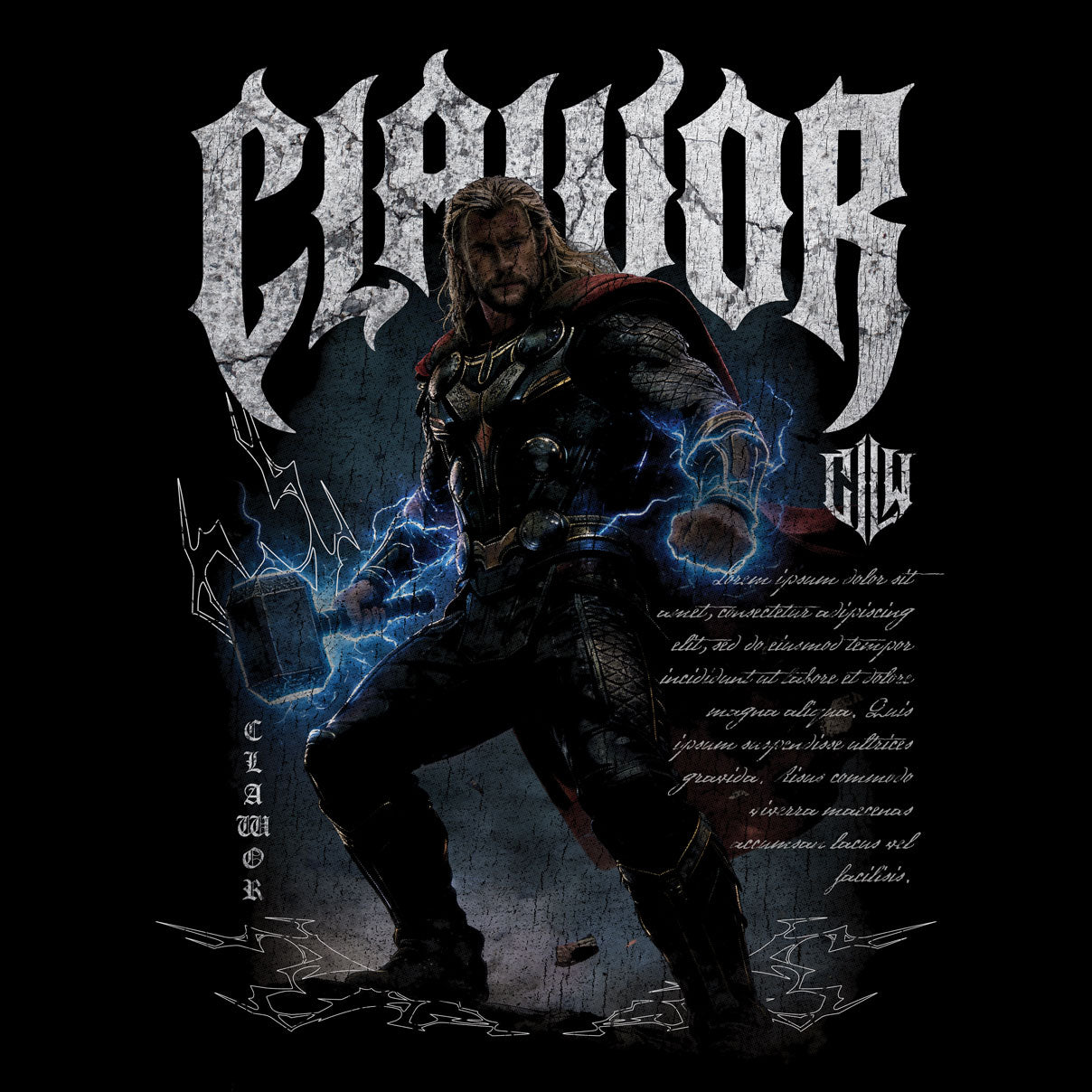 Limited Edition | MRVL: God Of Thunder Oversized Washed Tee