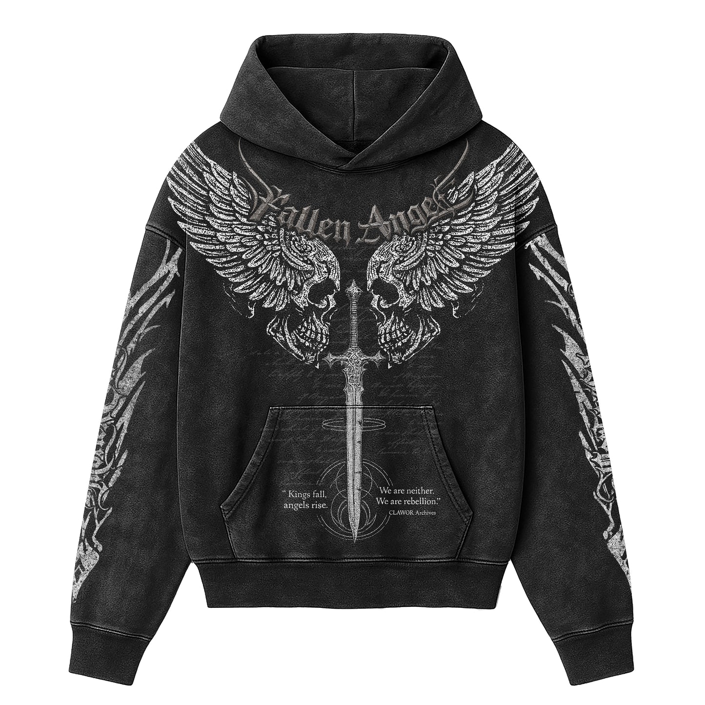 Morté Fallen Angel Washed Hoodie