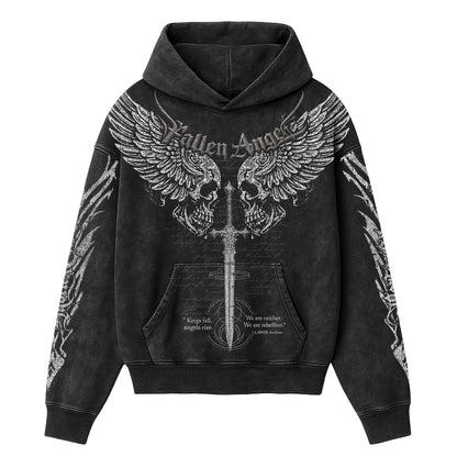 Morté Fallen Angel Washed Hoodie