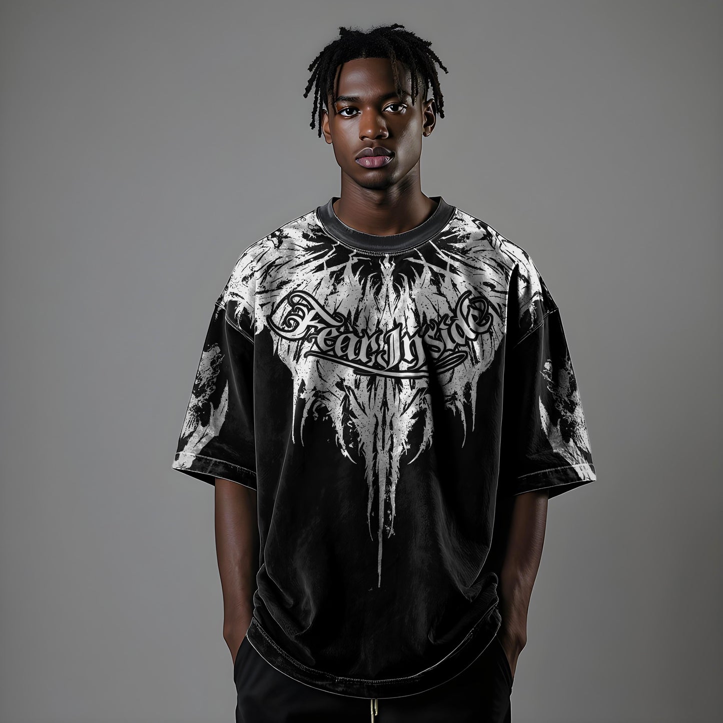 Morté Fear Inside Oversized Washed Tee