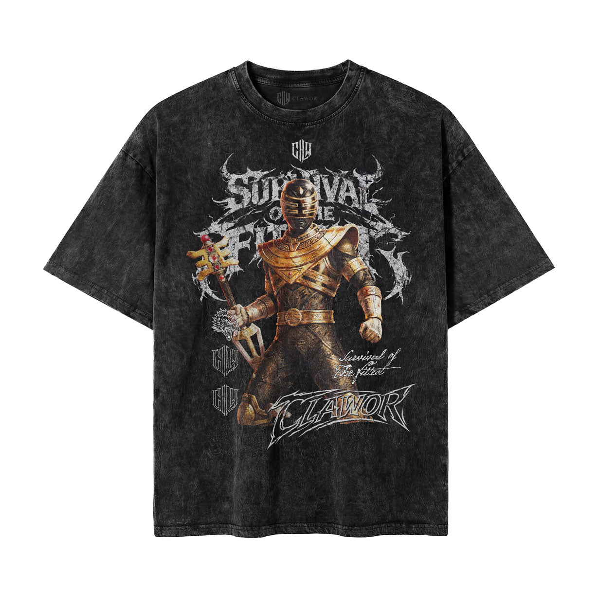 PWR: Gold Zeo Ranger Oversized Washed Tee