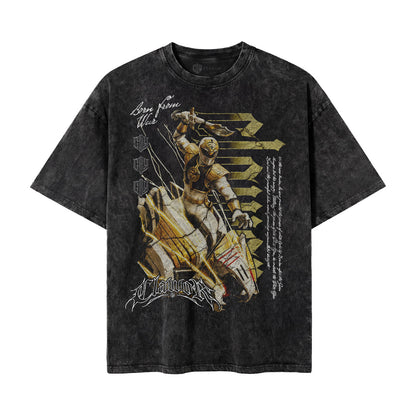 PWR: Mighty Morphin White Ranger S2 Oversized Washed Tee