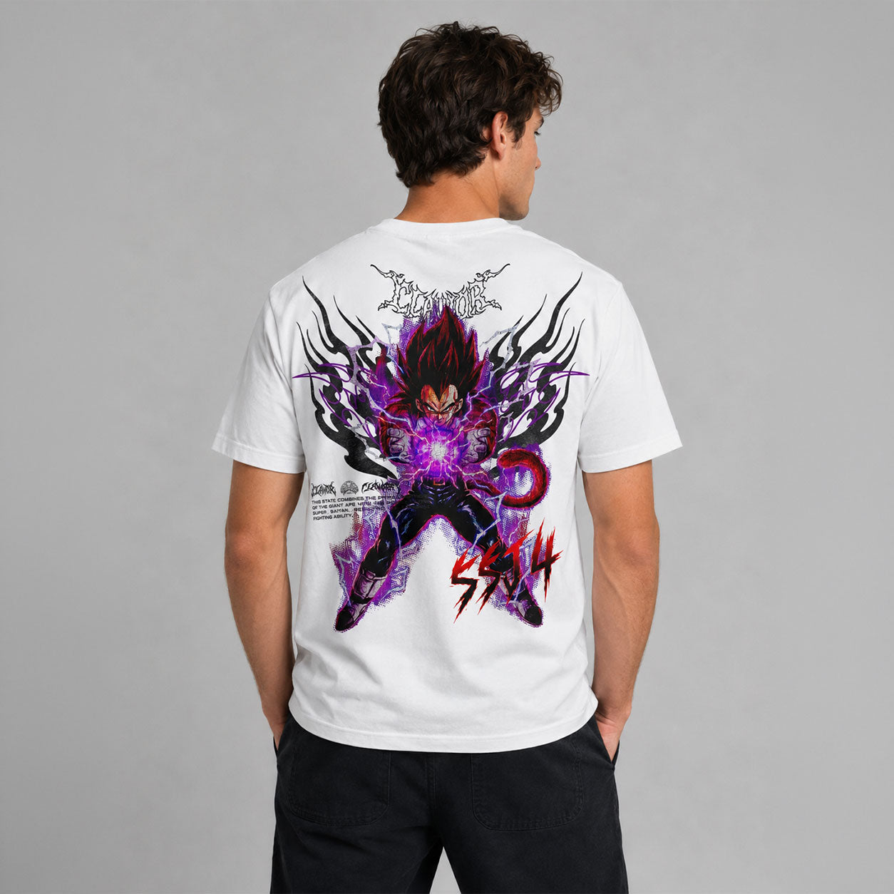 Limited Edition | Dragon Ball: Vegeta SSJ4 White T-Shirt