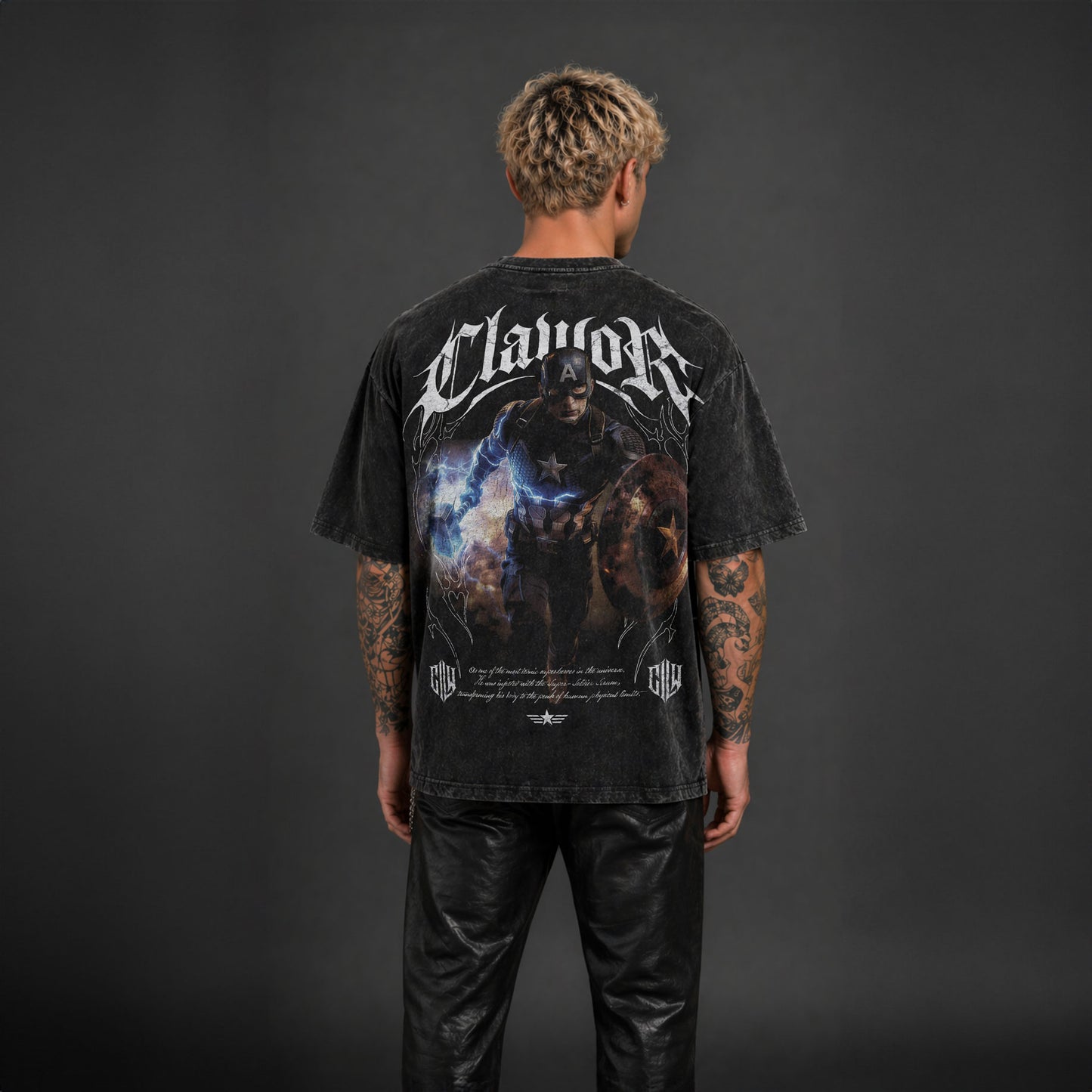 Limited Edition | MRVL: Captain Oversized Washed Tee