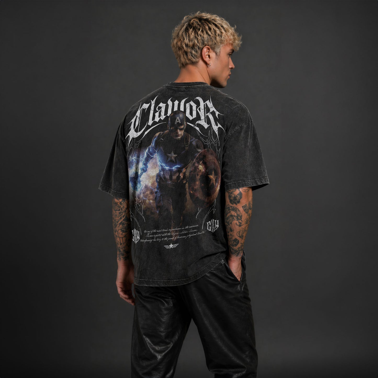 Limited Edition | MRVL: Captain Oversized Washed Tee