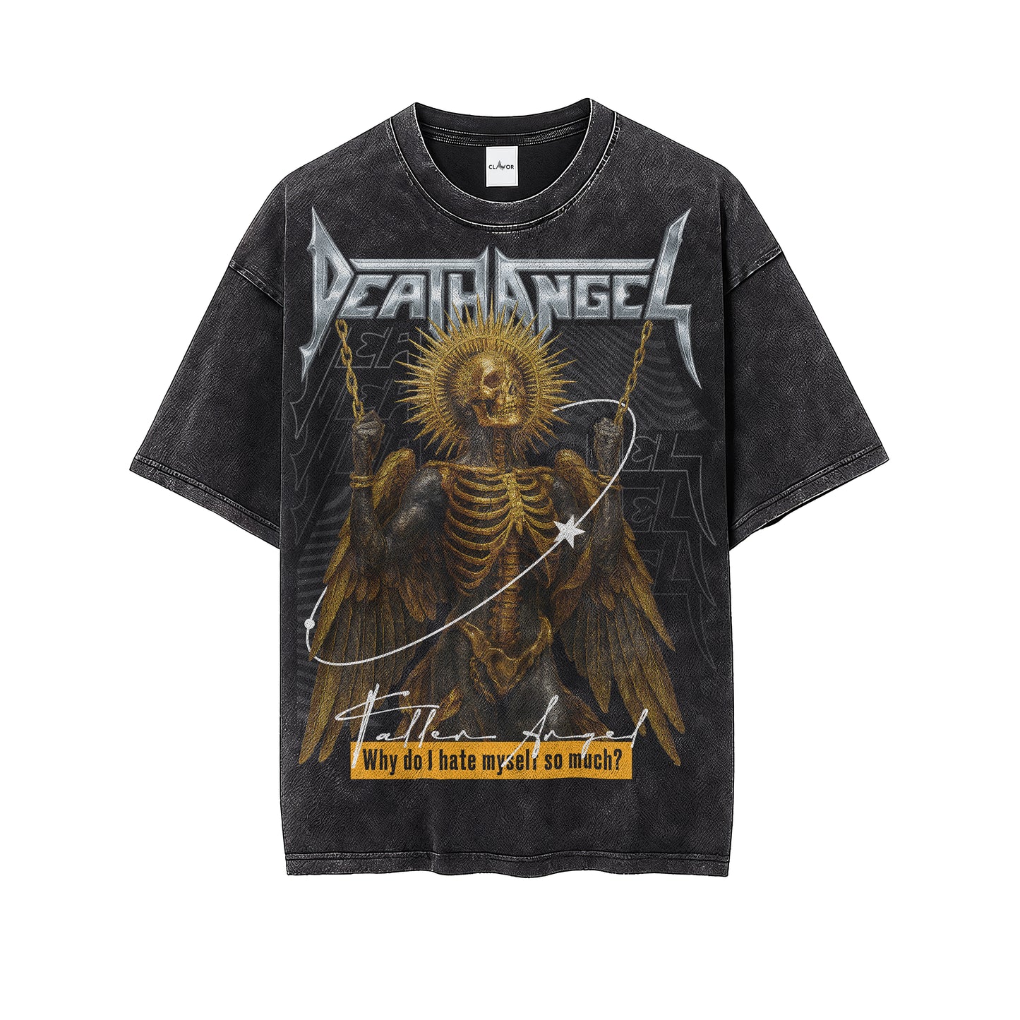 Morté Death Angel Oversized Washed Tee
