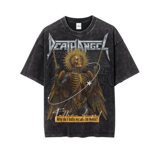 Morté Death Angel Oversized Washed Tee