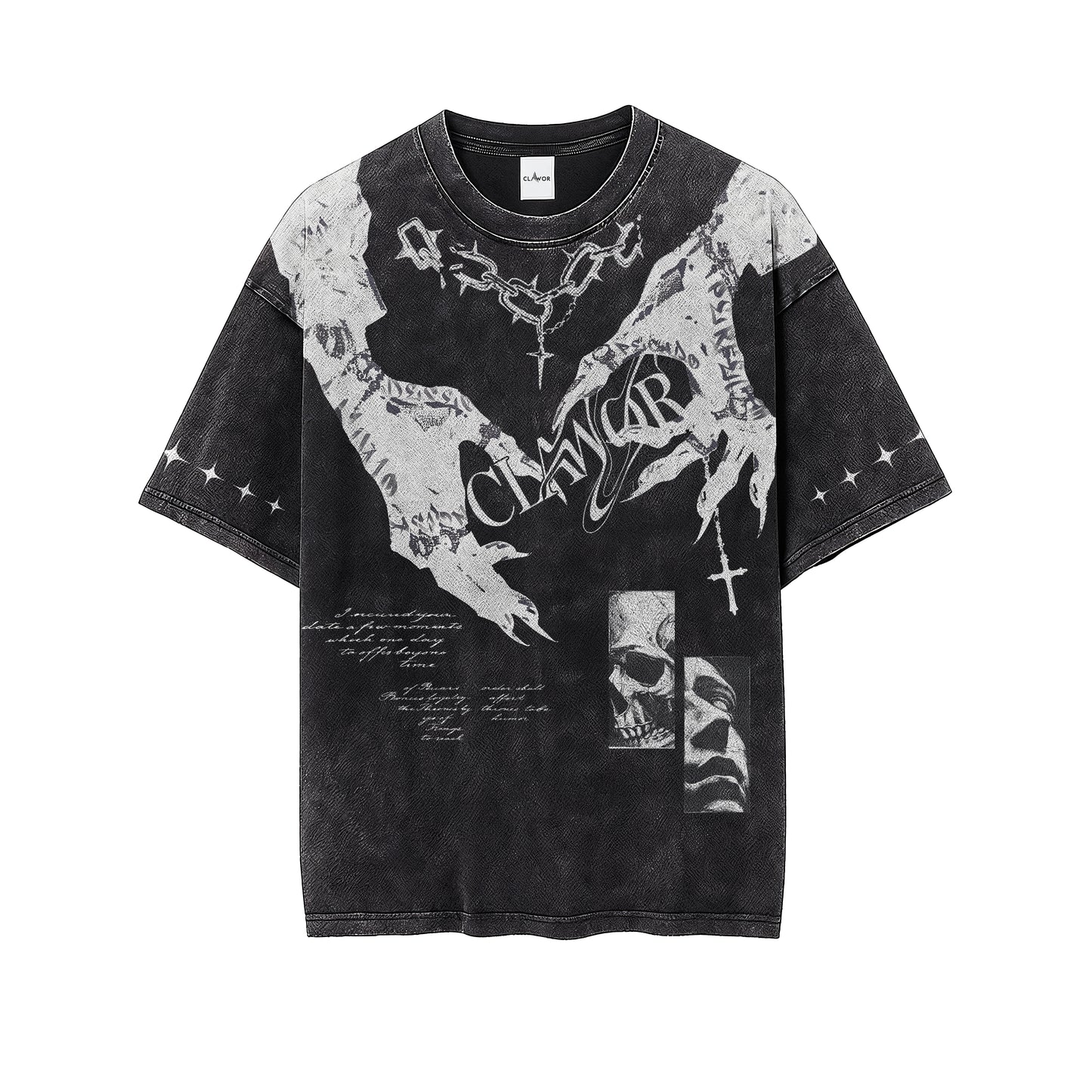 Celestia Claw of the Angel Oversized Washed Tee