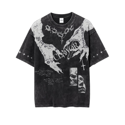 Celestia Claw of the Angel Oversized Washed Tee