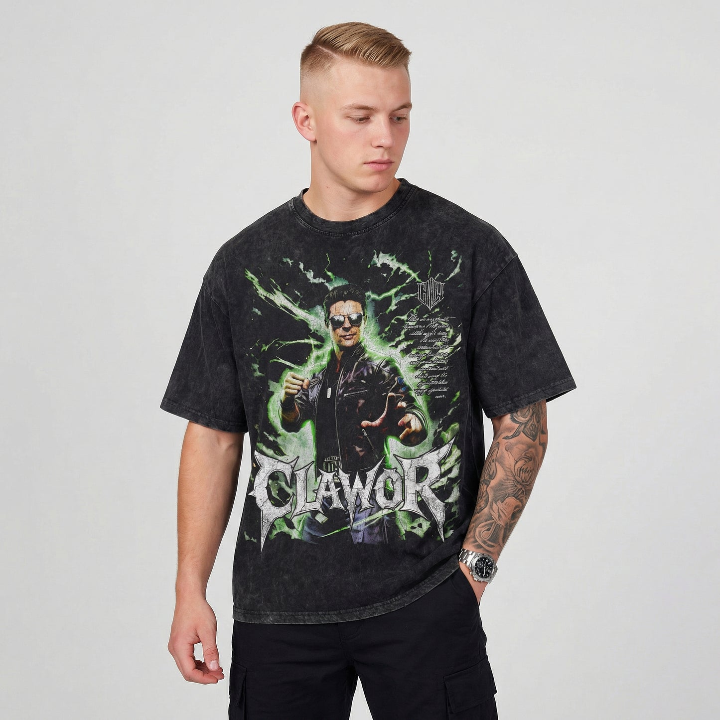 MK: Johnny Cage Oversized Washed Tee